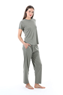 Cottons & Clouds Kadın Kısa Kollu Süprem Pijama Takımı CC7698