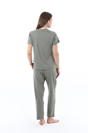 Cottons & Clouds Kadın Kısa Kollu Süprem Pijama Takımı CC7698