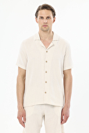 Finesuits Apaş Yaka Kısa Kollu Müslin Şort Takımı 251E15SV