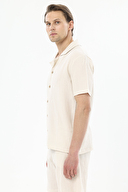 Finesuits Apaş Yaka Kısa Kollu Müslin Şort Takımı 251E15SV