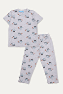 Funfair Erkek Çocuk Kısa Kollu Full Baskılı Pijama Takımı 251EC01PL