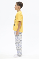 Funfair Erkek Çocuk Kısa Kollu Baskılı Pijama Takımı 251EC09PL