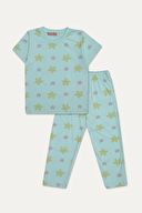 Funfair Kız Çocuk Kısa Kollu Full Baskılı Pijama Takımı 251KC04PL
