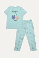 Funfair Kız Çocuk Kısa Kollu Baskılı Pijama Takımı 251KC09PL