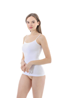 Cottons & Clouds Kadın İkili Yuvarlak Yaka İp Askılı Atlet CC1591