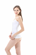 Cottons & Clouds Kadın İkili Yuvarlak Yaka İp Askılı Atlet CC1591