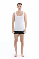 Cottons & Clouds Erkek İkili Ribanalı U Yaka Kalın Askılı Atlet CC9485