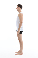 Cottons&Clouds Erkek İkili U Yaka Kalın Askılı Atlet CC9678