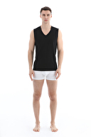 Cottons & Clouds Erkek İkili V Yaka Kalın Askılı Atlet CC9677