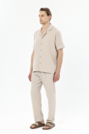 Finesuits Apaş Yaka Kısa Kollu Müslin Pijama Takımı 251E16SV
