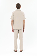 Finesuits Apaş Yaka Kısa Kollu Müslin Pijama Takımı 251E16SV