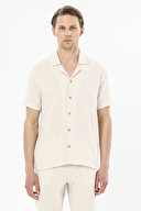 Finesuits Apaş Yaka Kısa Kollu Müslin Pijama Takımı 251E16SV