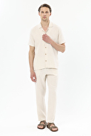 Finesuits Apaş Yaka Kısa Kollu Müslin Pijama Takımı 251E16SV