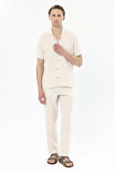 Finesuits Apaş Yaka Kısa Kollu Müslin Pijama Takımı 251E16SV