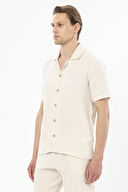 Finesuits Apaş Yaka Kısa Kollu Müslin Pijama Takımı 251E16SV