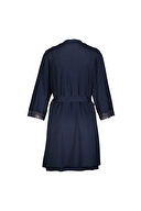 Shefame Kadın V Yaka İp Askılı Gecelik ve Midi Boy Sabahlık Takımı 251K13MB