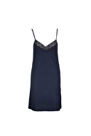 Shefame Kadın V Yaka İp Askılı Gecelik ve Midi Boy Sabahlık Takımı 251K13MB