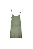 Shefame Kadın V Yaka İp Askılı Gecelik ve Midi Boy Sabahlık Takımı 251K13MB