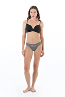 Shefame Kadın Dantel Detaylı Normal Bel Tanga Külot 2301MB