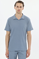 Finesuits Polo Yaka Kısa Kollu Waffle Şort Takımı 251E07SV