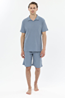 Finesuits Polo Yaka Kısa Kollu Waffle Şort Takımı 251E07SV