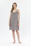 Shefame Kadın Şal Desenli İnce Askılı Uzun Gecelik Sabahlık Takımı 251K10SV