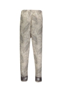 Shefame Kadın Şal Desenli Bebe Yaka Düğmeli Kısa Kollu Pijama Takımı 251K12SV