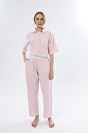 Shefame Kadın Renkli Garnili Bel Düz Paça Pijama Altı 251K48SV