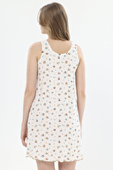 Shefame Kadın Çiçek Desenli V Yaka Düğmeli Kolsuz Lyocell Gecelik 251K58SV