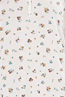 Shefame Kadın Çiçek Desenli V Yaka Düğmeli Kolsuz Lyocell Gecelik 251K58SV