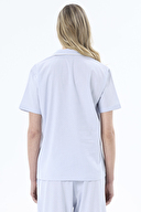 Shefame Kadın Puantiyeli V Yaka Önden Düğmeli Pijama Takımı 251K01PP