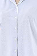 Shefame Kadın Puantiyeli V Yaka Önden Düğmeli Pijama Takımı 251K01PP