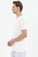 Finesuits Erkek Bisiklet Yaka Puantiyeli Kısa Kollu Pijama Takımı 251E06PP