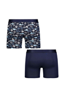 First Company Erkek İkili Desenli Boxer 25ETE03MD