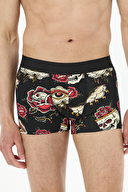 First Company Kuru Kafa ve Gül Baskılı Boxer 251E203NR
