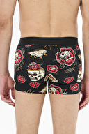 First Company Kuru Kafa ve Gül Baskılı Boxer 251E203NR