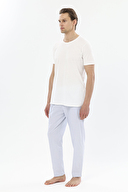 Finesuits Erkek Bisiklet Yaka Puantiyeli Kısa Kollu Pijama Takımı 251E05PP