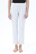 Shefame Kadın Kalp Baskılı Likralı Süprem Pijama Altı 251KTA22HY