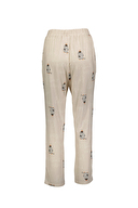 Shefame Kadın Üşüyen Panda Baskılı Likralı Viskon Pijama Altı 251KTA26HY