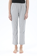 Shefame Kadın Gri Melanj Melanj Likralı Süprem Pijama Altı 251KTA27HY