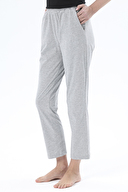 Shefame Kadın Gri Melanj Melanj Likralı Süprem Pijama Altı 251KTA27HY