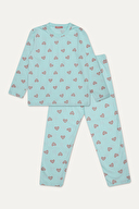 Funfair Kız Çocuk Uzun Kollu Full Baskılı Pijama Takımı 251KC14PL