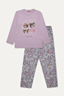 Funfair Kız Çocuk Uzun Kollu Baskılı Pijama Takımı 251KC15PL