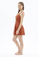 Shefame U Yaka Kemer Detaylı Elbise Mayo 251EM14BD