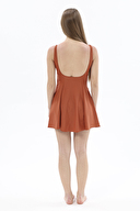 Shefame U Yaka Kemer Detaylı Elbise Mayo 251EM14BD