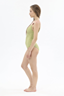 Shefame Kadın V Yaka Aksesuar Detaylı Mayo 251MY21BD