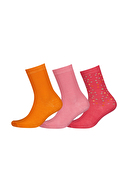 Shefame Kadın Üçlü Desenli Pamuklu Soket Çorap 251K022BS