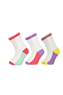 Funfair Kız Çocuk Üçlü Desenli Pamuklu Soket Çorap 251KC18BS