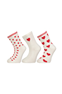Funfair Kız Çocuk Üçlü Desenli Pamuklu Soket Çorap 251KC27BS