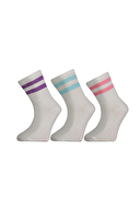 Funfair Kız Çocuk Üçlü Desenli Pamuklu Soket Çorap 251KC30BS